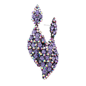 Tanzanite Bubble Stone Dangle Evening Earrings, put on a pop of color to complete your ensemble. Perfect for adding just the right amount of shimmer & shine and a touch of class to special events. Perfect Birthday Gift, Anniversary Gift, Mother's Day Gift, Graduation Gift.