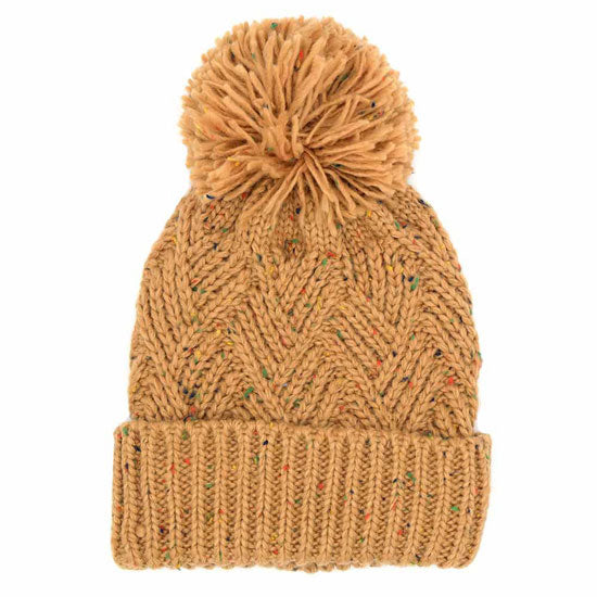 Taupe Confetti Diagonal Stripes Pompom Knit Beanie, awesome stripes design with yarn pompom makes it beautiful and keeps you standing out with perfect beauty. Wear throughout the winter and cold days to ensure absolute comfortability. Accessorize the fun way with this faux fur pom pom hat. Coordinate with any outfit to match the best with perfect warmth and coziness. It Comes in one size winter cap with a pom that fits most head sizes. Enjoy the winter in comfort with this Heart Beanie!