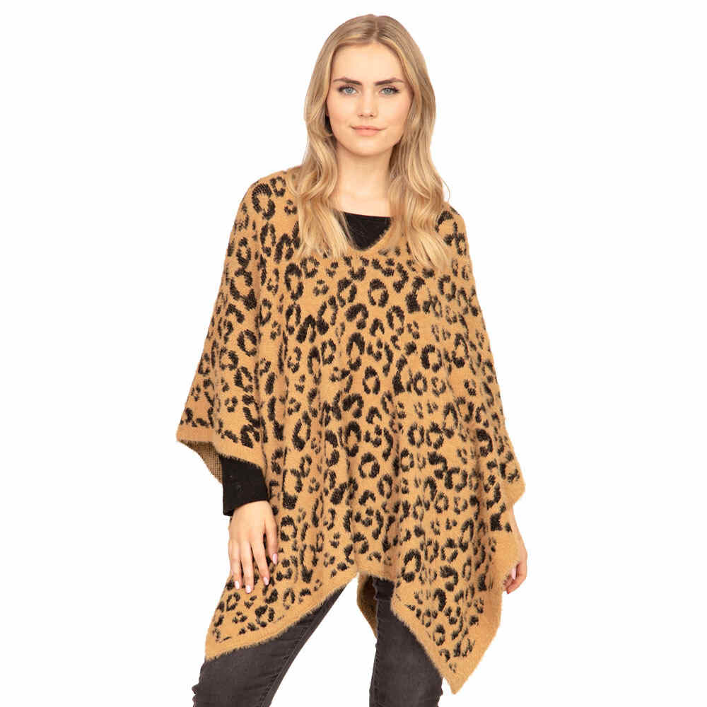 Black Leopard Printed Soft Poncho Soft Leopard Shawl Cape Wrap, are trending and an easy, comfortable, warm option you can easily throw on and look great in any outfit! Perfect Birthday Gift , Christmas Gift , Anniversary Gift, Regalo Navidad, Regalo Cumpleanos, Valentine's Day Gift.