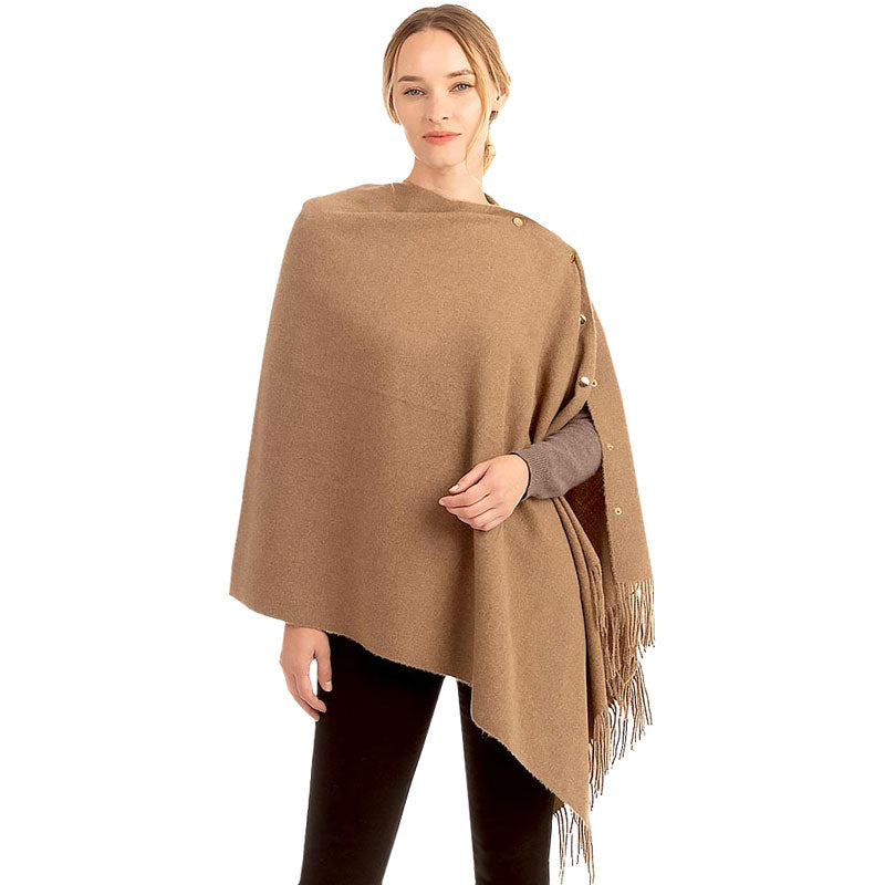 Taupe Soft Feel Texture Solid Cape Scarf, ensure your upper body stays perfectly toasty when the temperatures drop. The perfect accessory, luxurious, trendy, super soft chic capelet, keeps you warm and toasty. Lightweight cape so you can throw it on over so many pieces elevating any casual outfit! Perfect Gift for Wife, Mom, Birthday, Holiday, Christmas, Anniversary, Fun Night Out or any special occasion.