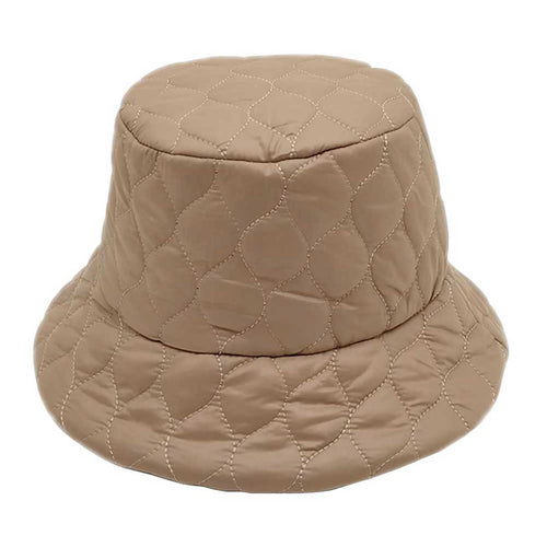 Women's Wave Padded Bucket Hat - Taupe
