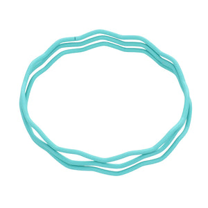 Turquoise 3PCS Zigzag Chevron Wavy Bangle Bracelets, Add this 3-piece Zigzag Chevron Wavy Bangle bracelet to light up any outfit and feel absolutely flawless. Fabulous fashion and sleek style add a pop of pretty color to your attire. Perfect gifts for weddings, birthdays, Christmas, holidays, Valentine’s Day, or any occasion.