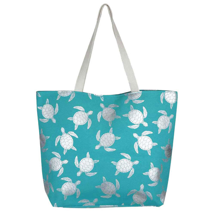 Coral Metallic Turtle Beach Tote Bag, Whether you are out shopping, going to the pool or beach, this tote bag is the perfect accessory. Spacious enough for carrying all of your essentials.Perfect as a beach bag to carry foods, drinks, towels, swimsuit, toys, flip flops, sun screen and more. Gift idea for your loving one!