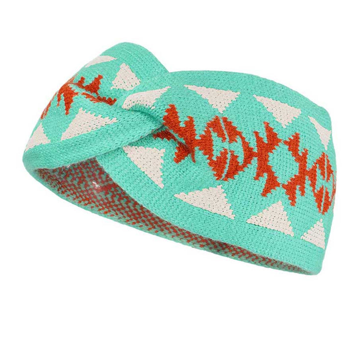 Turquoise Western Knit Accented Plush Detailed Soft Warm Winter Headband Ear Warmer, soft ear warmer will shield your ears from cold winter weather ensuring all day comfort, knotted headband creates a cozy, trendy look, both comfy and fashionable with a pop of color. These are so soft and toasty you’ll want to wear them everywhere.