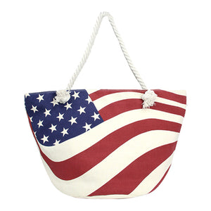 USA Flag Tote Bag Beach Shopper Bag, Tote your beach-bound essentials in patriotic style done with an American Flag print. Roomy enough to keep your essentials great for a day out running errands, a day at the beach or poolside. 4th of July, Labor Day, Memorial Day, Birthday Gift, Mother's Day Gift, Weekend Getaway Bag