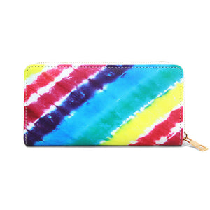 Be the ultimate fashionista, carry this small bag for your money, credit cards, coins, keys, etc Vegan Tie Dye Print Zipper Wallet Tie Dye Print Wallet Tie Dye Wallet makes shopping easy without having to carry huge purse! Perfect Birthday Gift , Anniversary Gift, Mother's Day Gift, Thank You Gift, Graduation Gift, etc