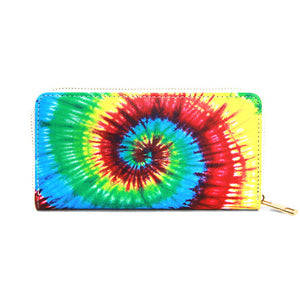 Be the ultimate fashionista, carry this small bag for your money, credit cards, coins, keys, etc Vegan Tie Dye Print Zipper Wallet Tie Dye Print Wallet Tie Dye Wallet makes shopping easy without having to carry huge purse! Perfect Birthday Gift , Anniversary Gift, Mother's Day Gift, Thank You Gift, Graduation Gift, etc