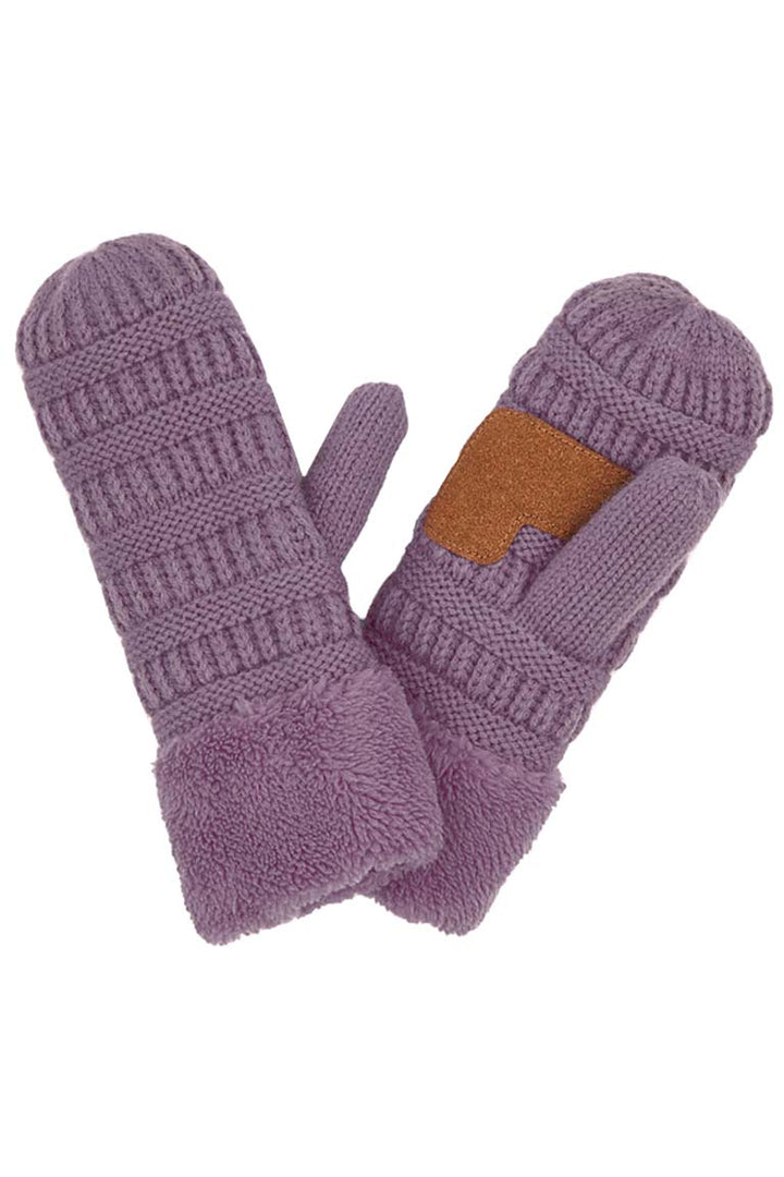 Violet C C Solid Color Knitted Mitten Gloves, give your look so much more eye-catching with a solid color. It gives you a cozy feel, very fashionable, attractive, and cute looking in the winter season and cold days. This easy and classic glove is soft and muted. Before running out the door into the cool air, you’ll want to reach for these toasty gloves to keep your hands incredibly warm. An awesome pair of gloves that fits with any outfit with style.