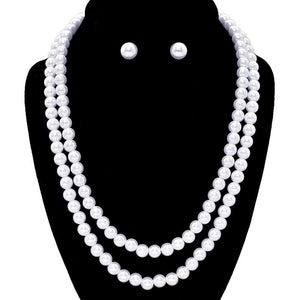 White Pearl Necklaces. Beautifully crafted design adds a gorgeous glow to any outfit. Get ready with these Pearl Necklace.Perfect for adding just the right amount of shimmer & shine and a touch of class to special events.  Suitable for wear Party, Wedding, Date Night or any special events. Perfect Birthday Gift, Anniversary Gift, Thank you Gift or any special occasion.