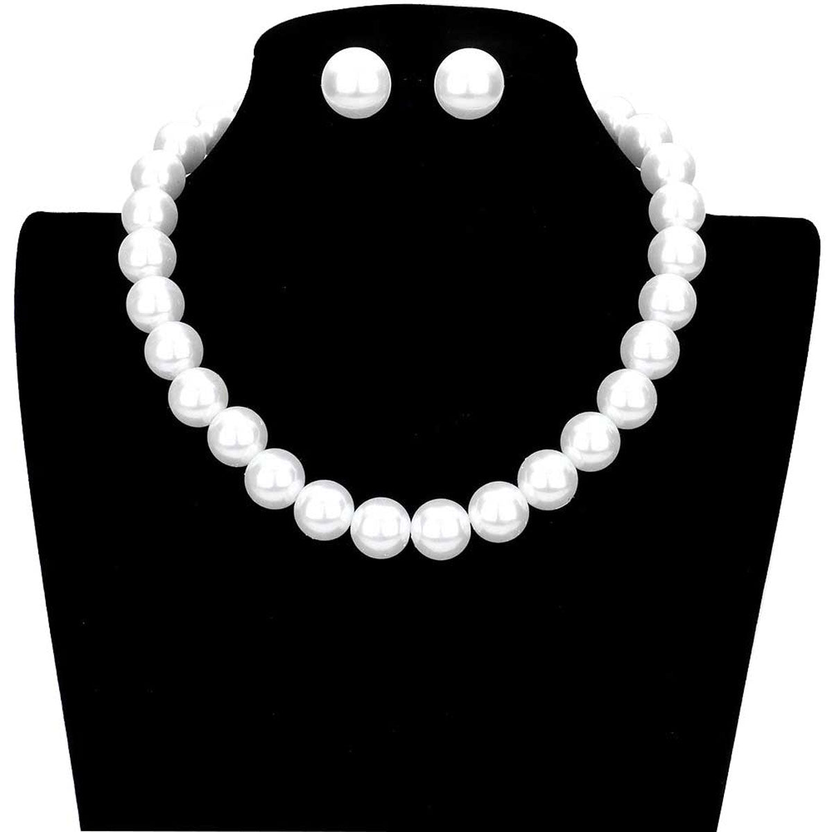 Cream 12MM Pearl Necklace, Wear together or separate according to your event, versatile enough for wearing straight through the week, perfectly lightweight for all-day wear, coordinate with any ensemble from business casual to everyday wear, the perfect addition to every outfit.