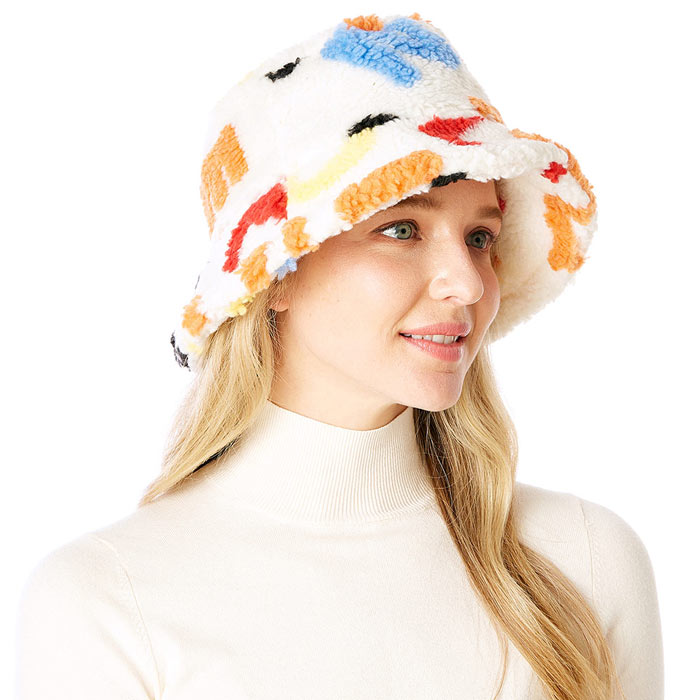 White Alphabet Sherpa Bucket Hat, before running out the door into the cool air, you’ll want to reach for this toasty Bucket Hat to keep you incredibly warm. Accessorize the fun way with this solid Alphabet Sherpa bucket hat, it's the autumnal touch you need to finish your outfit in style. Awesome winter gift accessory! Perfect Gift Birthday, Christmas, Stocking Stuffer, Secret Santa, Holiday, Anniversary, Valentine's Day, Loved One.