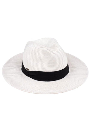 White Black C.C adjustable string straw hat. Whether you’re basking under the summer sun at the beach, lounging by the pool, or kicking back with friends at the lake, a great hat can keep you cool and comfortable even when the sun is high in the sky. Large, comfortable, and perfect for keeping the sun off of your face, neck, and shoulders, ideal for travelers who are on vacation or just spending some time in the great outdoors.
