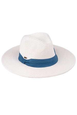 White Denim C.C adjustable string straw hat. Whether you’re basking under the summer sun at the beach, lounging by the pool, or kicking back with friends at the lake, a great hat can keep you cool and comfortable even when the sun is high in the sky. Large, comfortable, and perfect for keeping the sun off of your face, neck, and shoulders, ideal for travelers who are on vacation or just spending some time in the great outdoors.