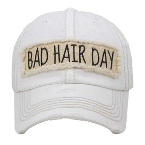 White Distressed Bad Hair Day Lavendar Baseball Cap, cool vintage cap turns your bad hair day into a good day. Faded color, embroidered patch and contrast stitching cap with fun statement will be your favorite. Birthday Gift, Mother's Day Gift, Anniversary Gift, Thank you Gift, Regalo Cumpleanos, Regalo Dia de la Madre, Sports Day