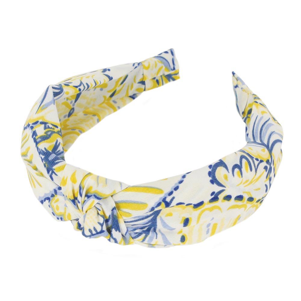 Navy Floral Patterned Burnout Knot Headband, create a natural & beautiful look while perfectly matching your color with the easy-to-use burnout knot headband. Push your hair back and spice up any plain outfit with this floral patterned headband! Be the ultimate trendsetter & be prepared to receive compliments wearing this chic headband with all your stylish outfits! 