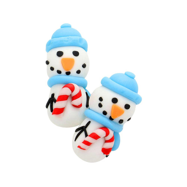 White Polymer Clay Christmas Snowman Stud Earrings, will decorate your Christmas costumes in a unique, yet beautiful way making your outlook more striking and eye catchy! They would be awesome to wear all season and especially on Christmas. These Christmas-themed earrings make a great gift for someone who loves the magic of Christmas! Great gifts for Christmas, Thanksgiving, New Year, and Birthday. Merry Christmas!