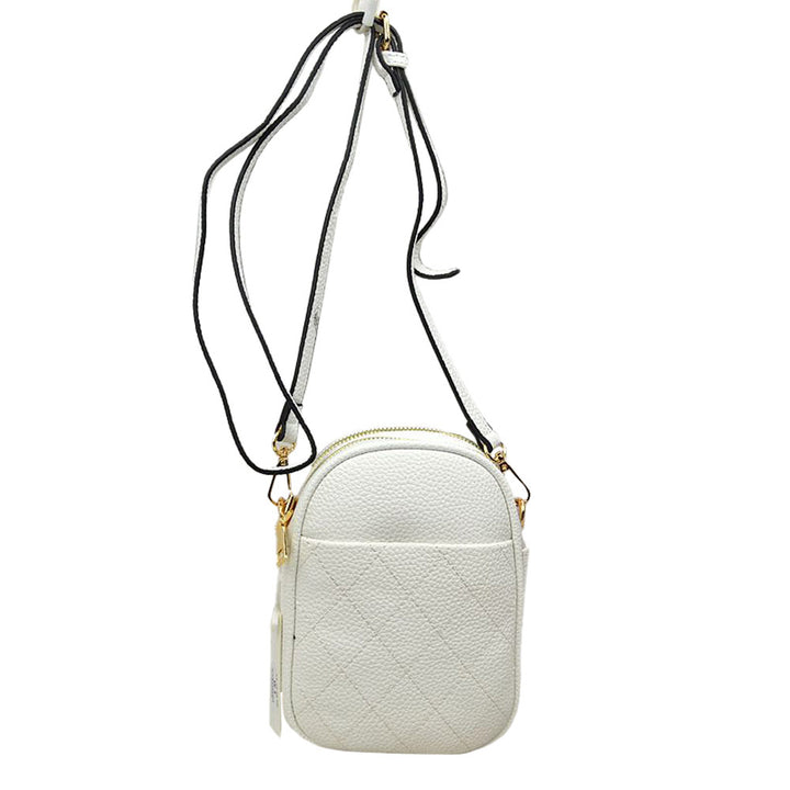 White Small Crossbody mobile Phone Purse Bag for Women, This gorgeous Purse is going to be your absolute favorite new purchase! It features with adjustable and detachable handle strap, upper zipper closure with a double pocket. Ideal for keeping your money, bank cards, lipstick, coins, and other small essentials in one place. It's versatile enough to carry with different outfits throughout the week. It's perfectly lightweight to carry around all day with all handy items altogether.