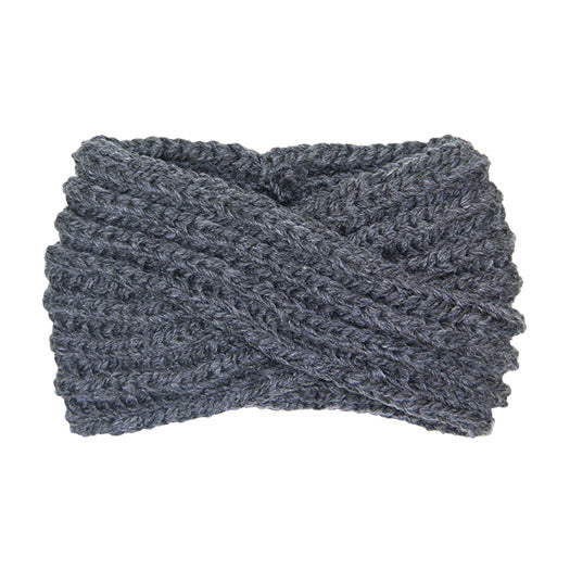 Soft Comfy Wide Solid Charcoal Twisted Soft Charcoal Knit Earmuff Headband Charcoal Twisted Knit Ear Warmer Headwrap, will shield your ears from cold winter ensuring all day comfort, knotted headband creates a cozy, trendy look. Earmuffs are soft & toasty you’ll want to wear them everywhere. Perfect Gift Birthday, Christmas, Holiday, Night Out