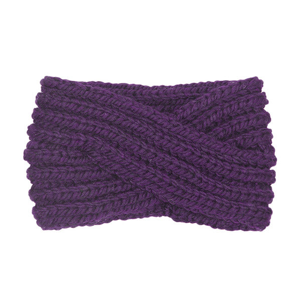 Soft Comfy Wide Solid Purple Twisted Soft Purple Knit Earmuff Headband Purple Twisted Knit Ear Warmer Headwrap, will shield your ears from cold winter ensuring all day comfort, knotted headband creates a cozy, trendy look. Earmuffs are soft & toasty you’ll want to wear them everywhere. Perfect Gift Birthday, Christmas, Holiday, Night Out