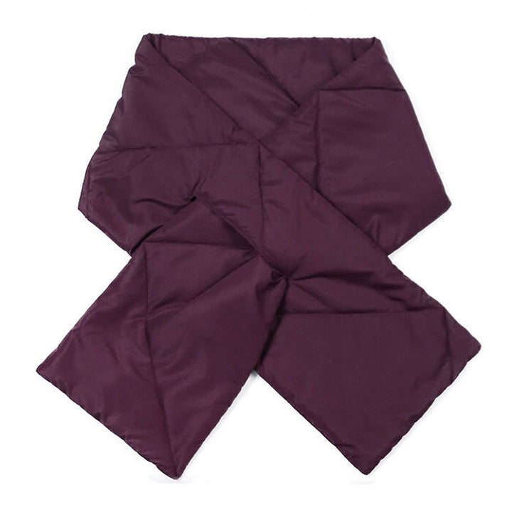 Wine Padding Oblong Pull Through Scarf, delicate, warm, on trend & fabulous, a luxe addition to any cold-weather ensemble. Great for daily wear in the cold winter to protect you against chill, classic infinity-style scarf & amps up the glamour with plush material that feels amazing snuggled up against your cheeks.