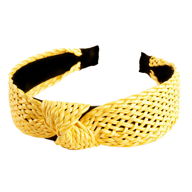 Yellow Braided Burnout Knot Headband, will make you feel extra glamorous. Push back your hair with this Braided Burnout headband, spice up any plain outfit! Be ready to receive compliments. Be the ultimate trendsetter wearing this chic headband with all your stylish outfits! Perfect for a covering up a bad hair day! Great gift for your or a loved one.