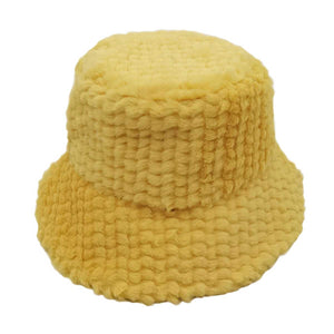 Yellow Fuzzy Faux Fur Bucket Hat, is a beautiful addition to your attire. before running out the door into the cool air, you’ll want to reach for this toasty bucket hat to keep you incredibly warm. Accessorize the fun way with this solid faux fur bucket hat, it's the autumnal touch you need to finish your outfit in style. Awesome winter gift accessory! Perfect Gift Birthday, Christmas, Stocking Stuffer, Secret Santa, Holiday, Anniversary, Valentine's Day, Loved One.