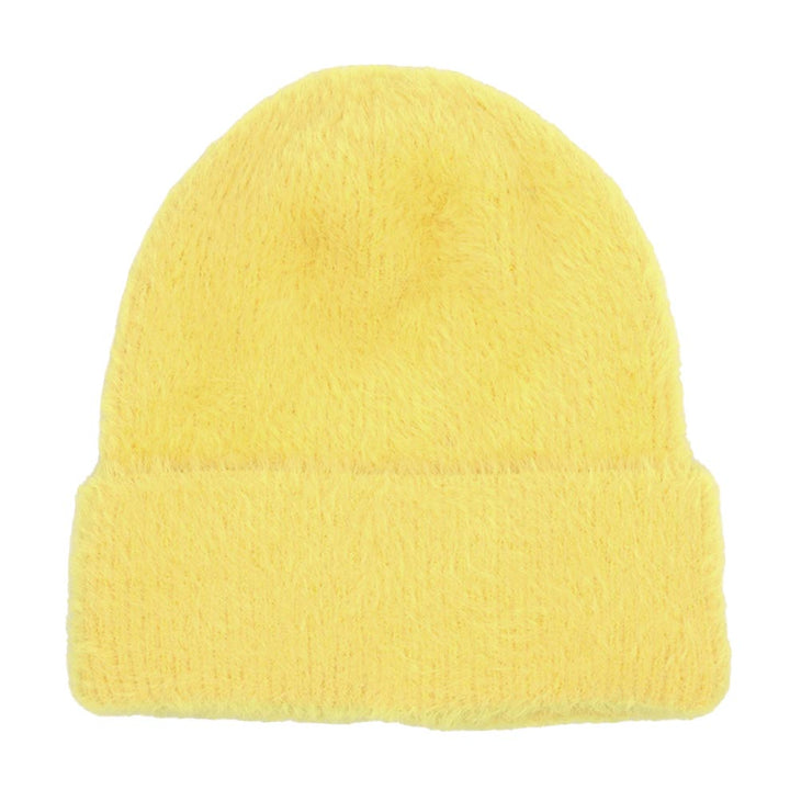 Yellow Fuzzy Solid Beanie Hat, wear it with any outfit before running out of the door into the cool air to keep yourself warm and toasty and absolutely unique. You’ll want to reach for this toasty beanie to stay trendy on any occasion at any place. Accessorize the fun way with this fuzzy solid Beanie Hat. It's an awesome winter gift accessory for Birthdays, Christmas, Stocking stuffers, holidays, anniversaries, and Valentine's Day to friends, family, and loved ones. Happy winter!