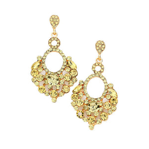 Yellow Marquise Crystal Chandelier Statement Evening Earrings, put on a pop of color to complete your ensemble. Perfect for adding just the right amount of shimmer & shine and a touch of class to special events. Perfect Birthday Gift, Anniversary Gift, Mother's Day Gift, Graduation Gift.