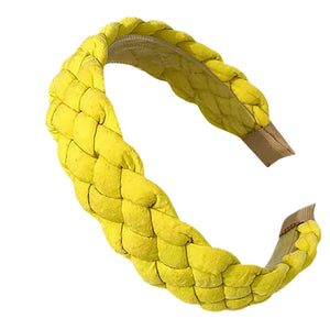 Yellow Solid Raffia Braided Headband, create a natural & beautiful look while perfectly matching your color with the easy-to-use raffia braided headband. Push your hair back and spice up any plain outfit with this headband! Be the ultimate trendsetter & be prepared to receive compliments wearing this chic headband with all your stylish outfits! 